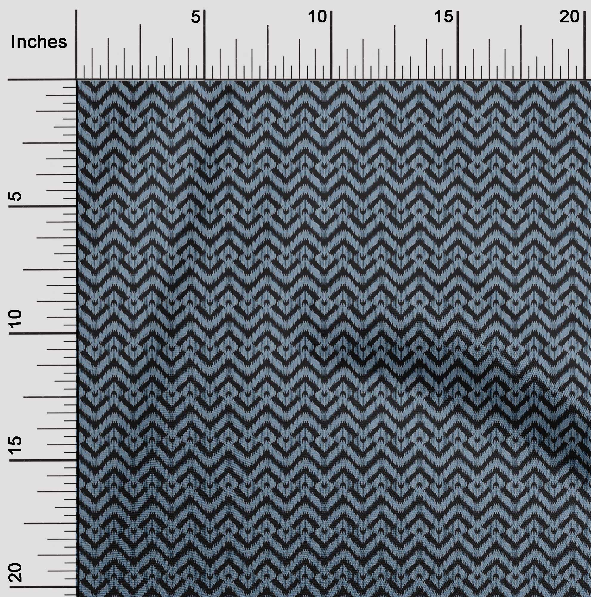

OneOone Cotton Flex Fabric Chevron Ikat Print Тканина BTY шириною 40 дюймів 42 Inch Wide - Viscose Chiffon небо синє кольору