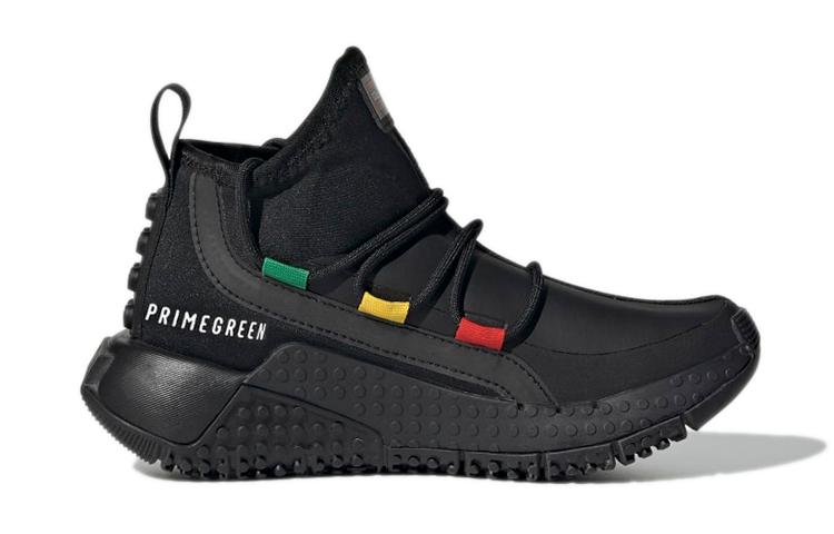 LEGO X Adidas Sport Mid K Abrasion Resistant Breathable Mid Top Kids' Running Shoes Carbon Black Kids' FZ5504