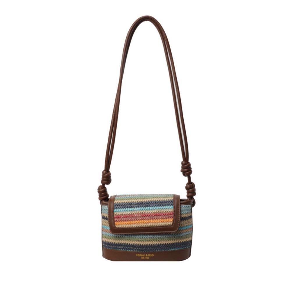 Shopping Bag Straw Bag Large Capacity Bohemian Shoulder Bag Simple Weave Bag  Summer