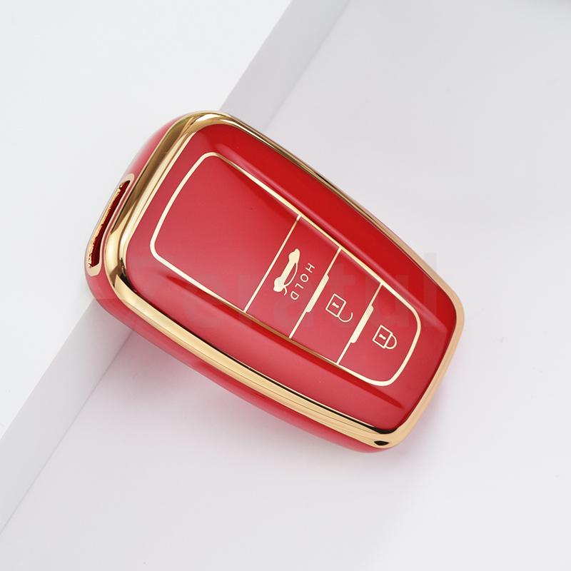 Tpu Car Key Cover Case Auto Shell Fob Holder For Toyota Rav4 Corolla Camry Prius Avalon Hybrid Highlander