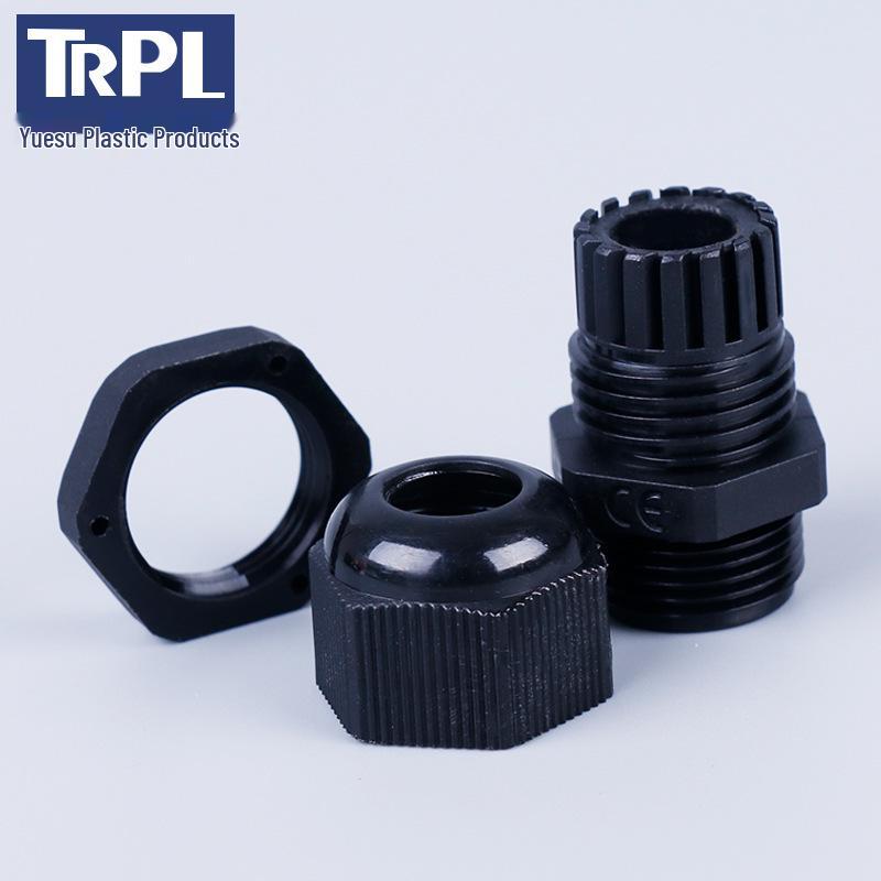 Nylon Kunststoff Kabelverschraubung PG7/9/11/13.5/16/21/48 Fester Kopf