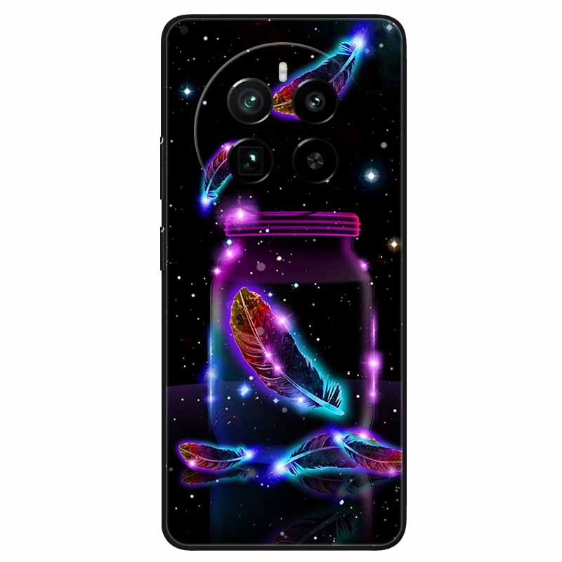 For Realme 12 4G Case Black Silicone Lovely Cute Soft TPU Phone Cases On Realme12 4G Protect Bumper Cover Shell Coques 6.67''