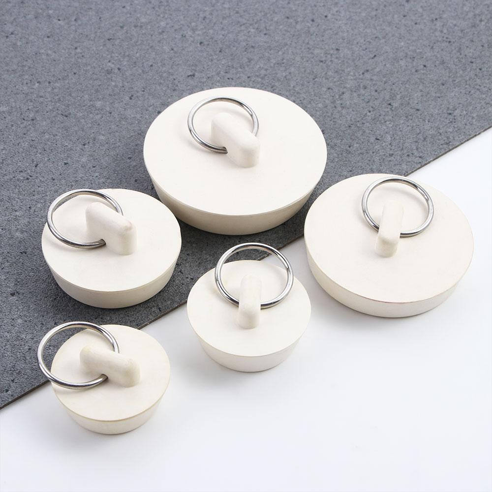 Pull Ring Design Rubber Leak-proof Drain Plug Sink Stopper Floor Drain Plug Bathroom Amenities