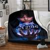 Custom Name Wednesday Theme Printed Blanket - Perfect for Couch, Bed, Travel & Outdoor Use | Machine Washable, Cozy & Durable.