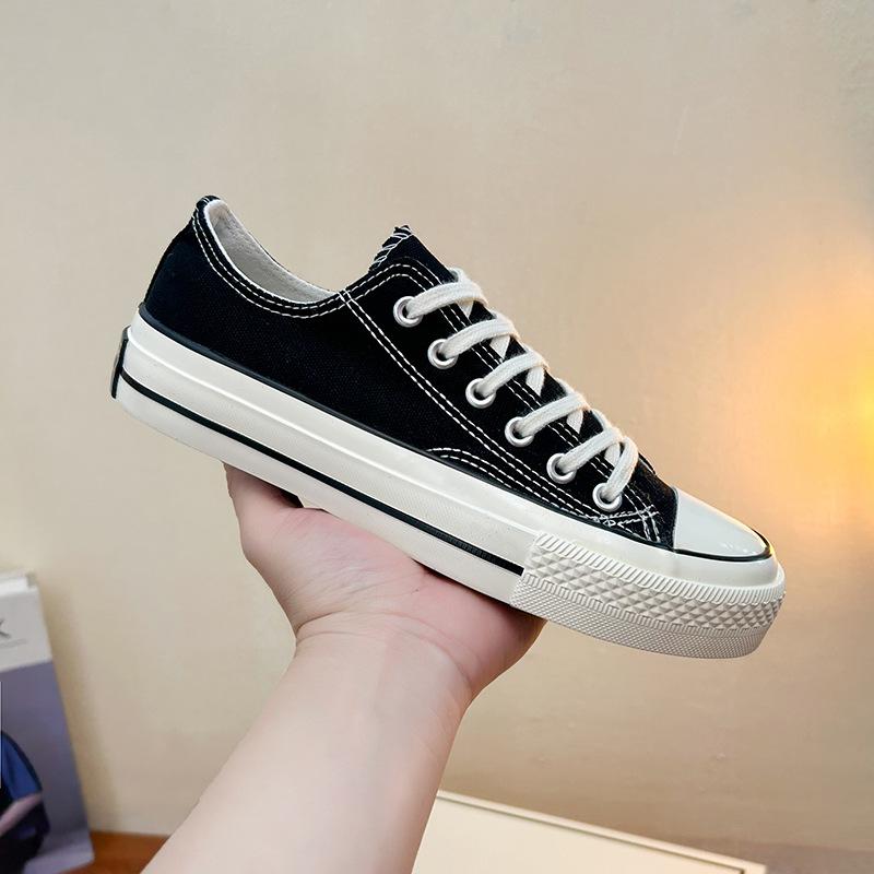 Autumn student's low-top canvas shoes women's classic versatile ins board shoes retro casual single shoes
