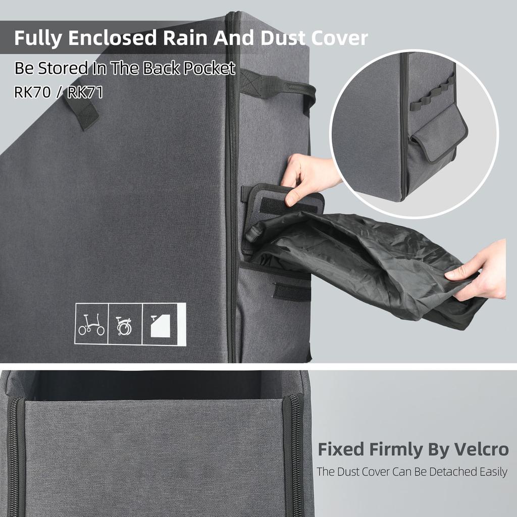 Folding Bike Storage Box with DustCover   Storage Bag Outdoor Foldable sy Carry Storage Bag for Folding Bike