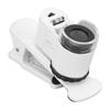 45X Mini Mobile Phone Microscope UV Light Adjustable Head Angle Cell Phone Clip On Microscope for