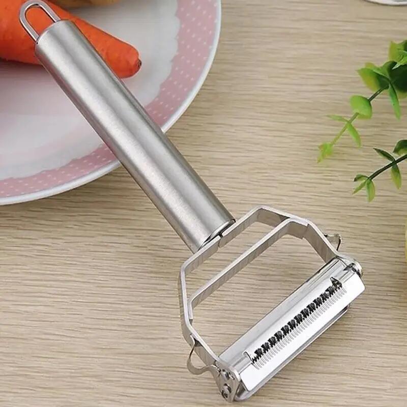Multifunctional Kitchen Peeler, Stainless Steel Fruit and Vegetable Peeler, Durable Potato Slicer, Carrot Peeler