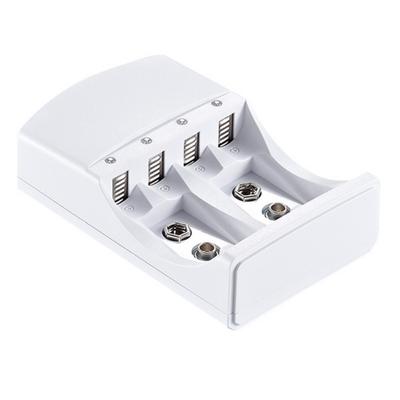 4 Slot LR06/LR03 Battery Charger Electronic Device Rechargeable Charging 9V Battery Charging Station Home Use