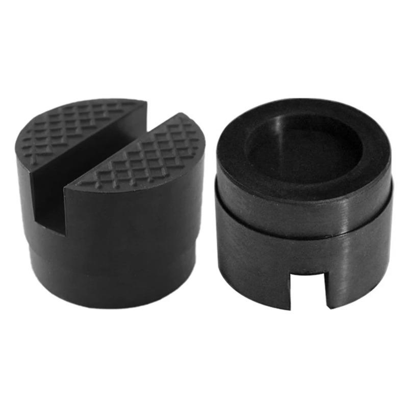Durable Car Jack Rubber Pad Slotted Rail Hydraulic Slotted Jack Stand Pad Wear Resistant Floor Socket Car Lift Repair Tool