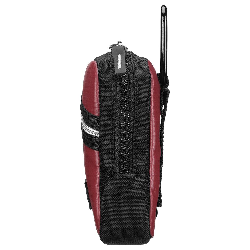 Hakuba Pixgear CS Camera for Digital and Compact Double Zipper closure with Carabiner and Belt Pouch, Medium, Red, Cameras, Loop, SPG-CS-CPMRD