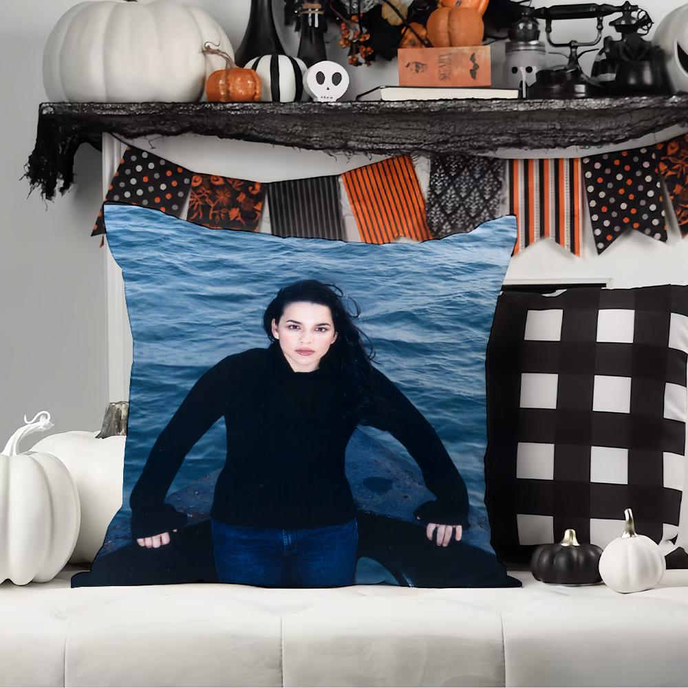 

Singer N-Norah Jones Pillow Case Office Cushions Suitable For Sofa Car Bedroom Decorative Cushion Cover 12x12Inch