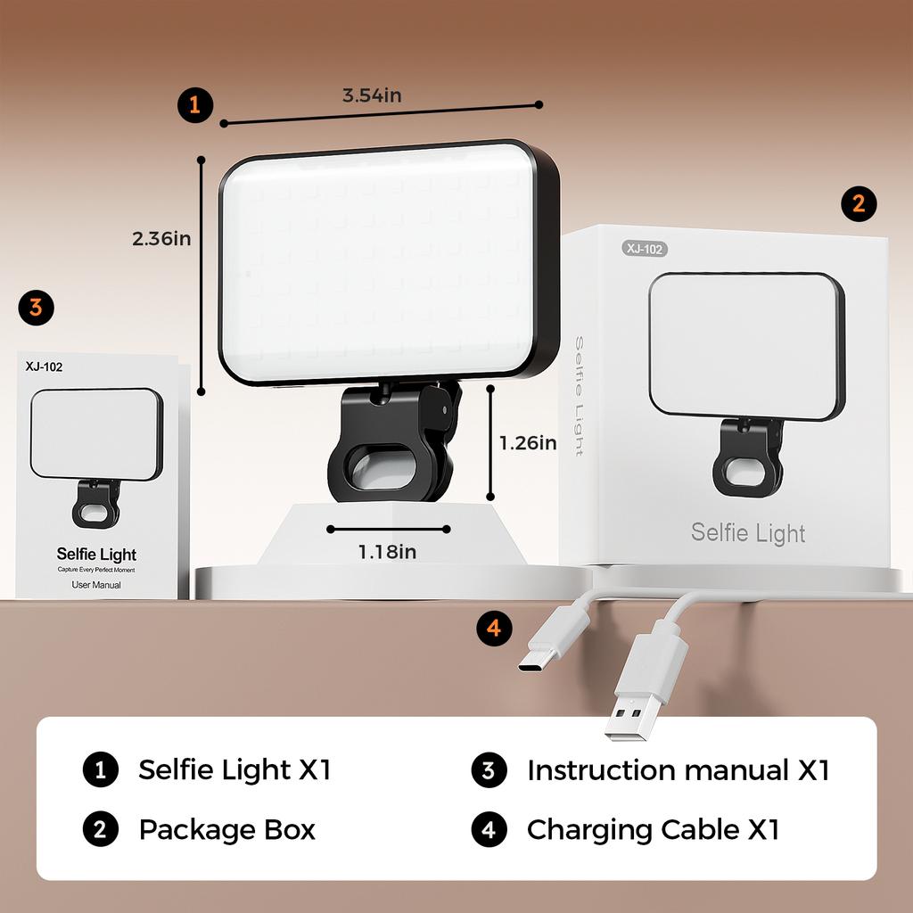 Mobile Phone Fill Light Rechargeable RGB LED Straight Pocket Video Photography Lighting On For Mobile Phone Make Up Fill Light