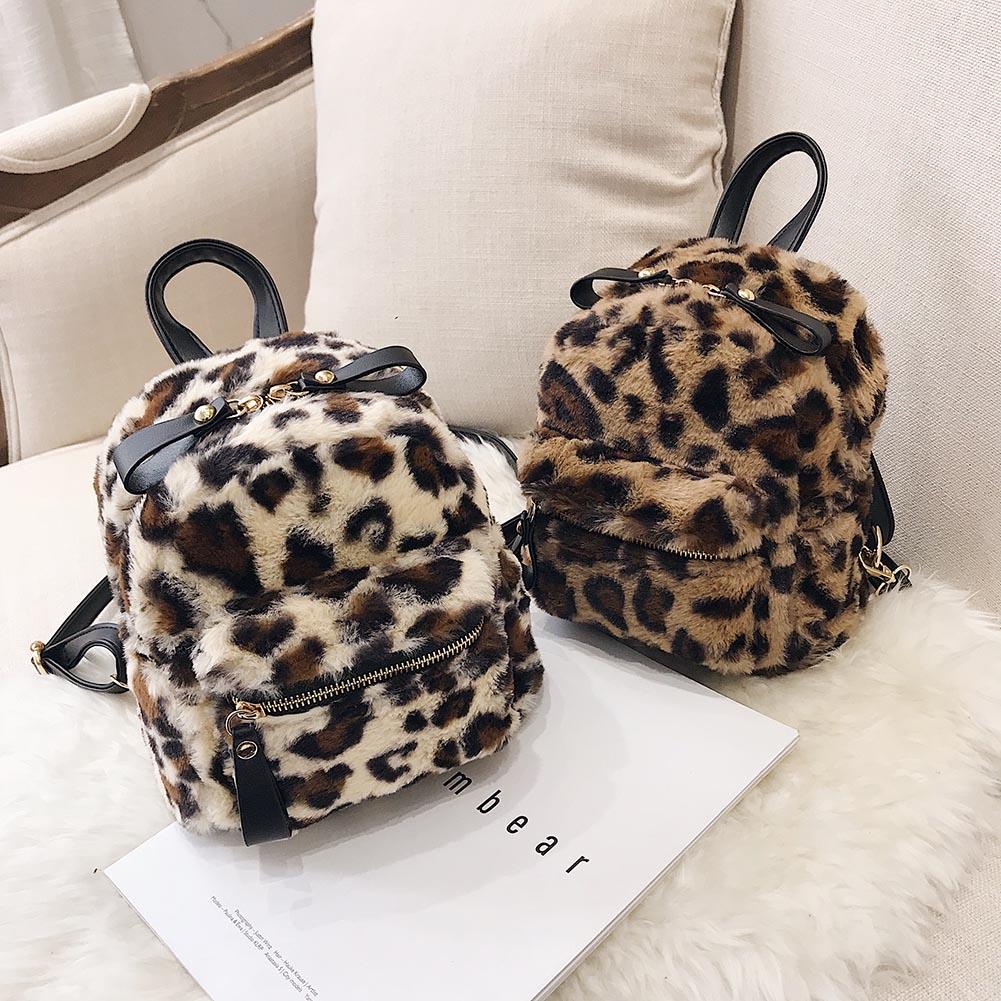 leopard print school bag