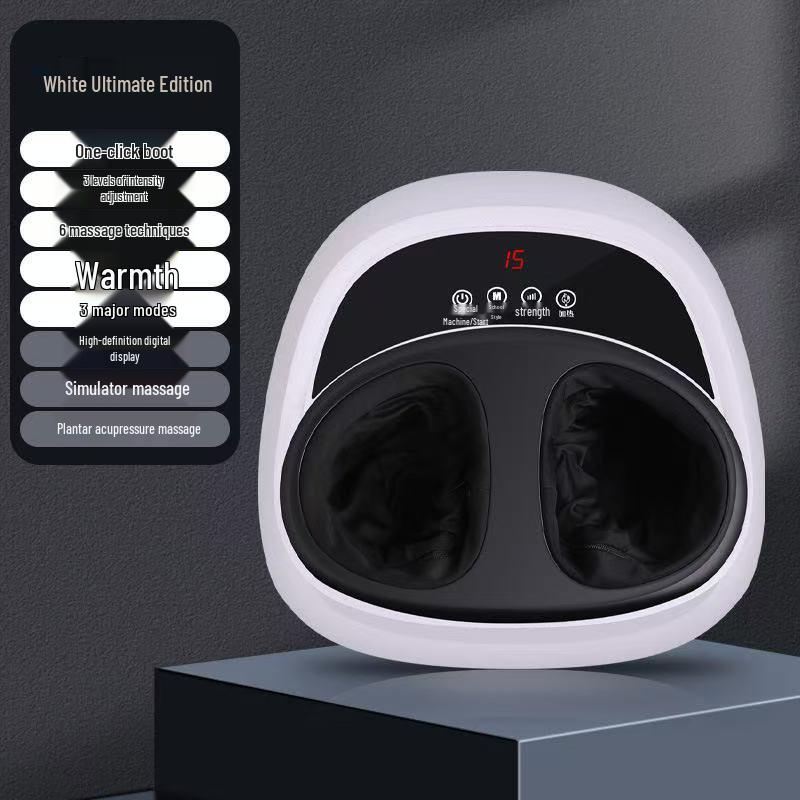 Fully Automatic Foot Massager with Airbag Wrap, Sole Roller, and Heating