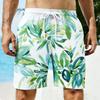Summer Beach Style 3D Printed Loose Plus Size Quick Drying Shorts