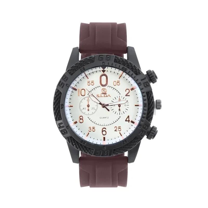 Fashion Calendar Silicone Tape Watch Classic Fashion Trend High-grade Temperament Men's Watch for Men