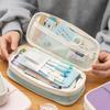 Kawaii Astucci Viola Grande Capacità Astuccio Porta Penne Pochette Portaoggetti Scatola Portaoggetti per Ragazze Ufficio Studenti Organizzatore di Cancelleria Materiale Scolastico