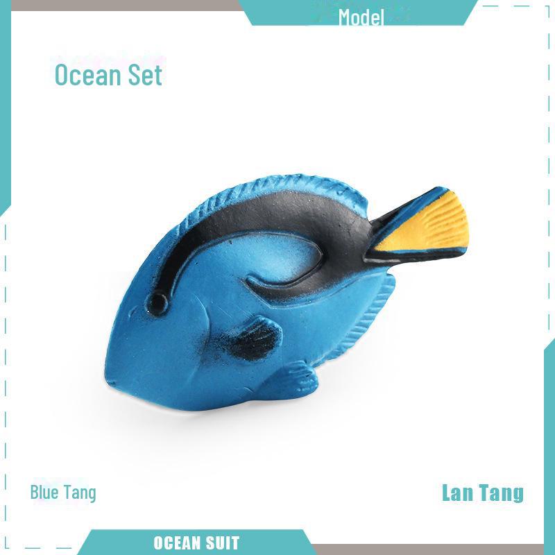 Marine Animal Model Set: Shark, Turtle, Dolphin, Whale, Penguin, Crab, and Seabed Creatures