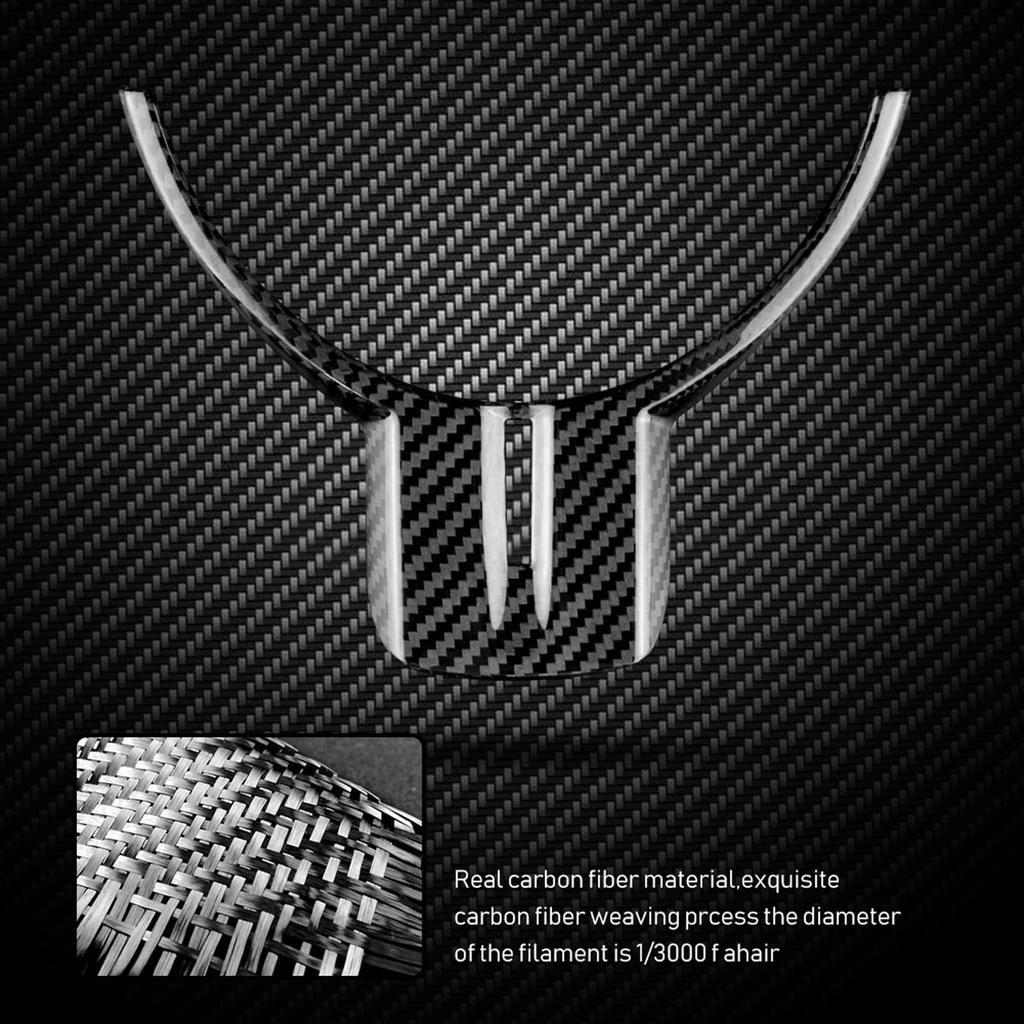 AIRSPEED Carbon Fiber Steering Wheel Button Stickers for Subaru BRZ ZC6 and Toyota 86 ZN6 Interior Black (2009-2011), Panel,