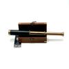 Antique Design Telescope Handheld, Wooden Box Optic Nautical Pirate Scope Spyglass, Leather Covered Telescope with Anchor Engraved Box
