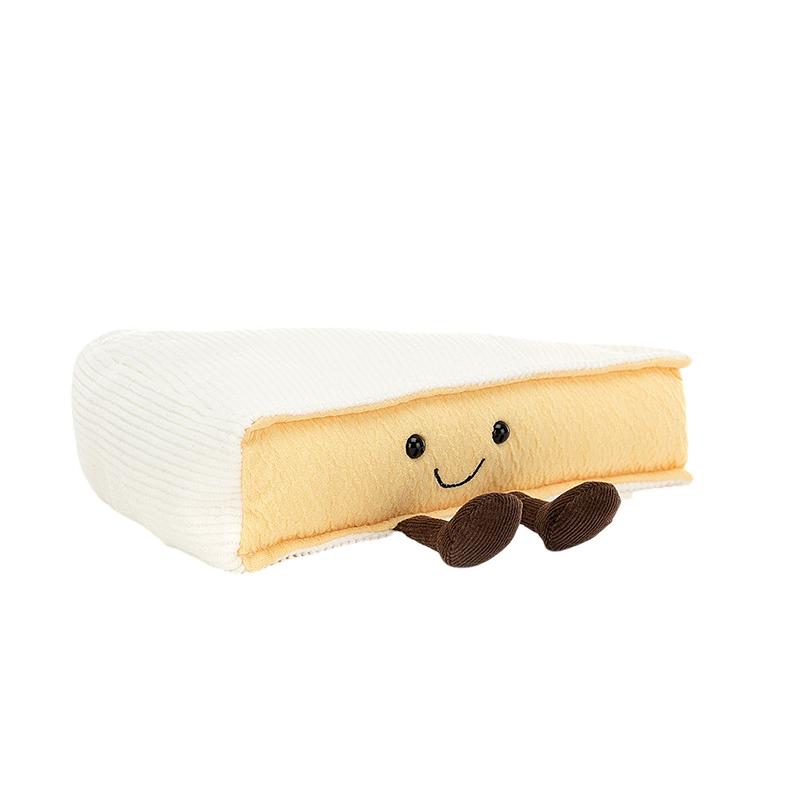 JELLYCAT Серия  Веселая еда  Бри Креативная милая кукла Плюшевая кукла 9 см высотой