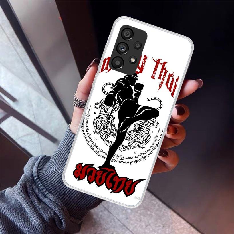 Muay Thai Fight Boxing Phone Case For Samsung Galaxy A17 A57 A37 A16 A26 A36 A56 A15 A25 A35 A55 A14 A13 A54 A53 A34 A24 A33 A23