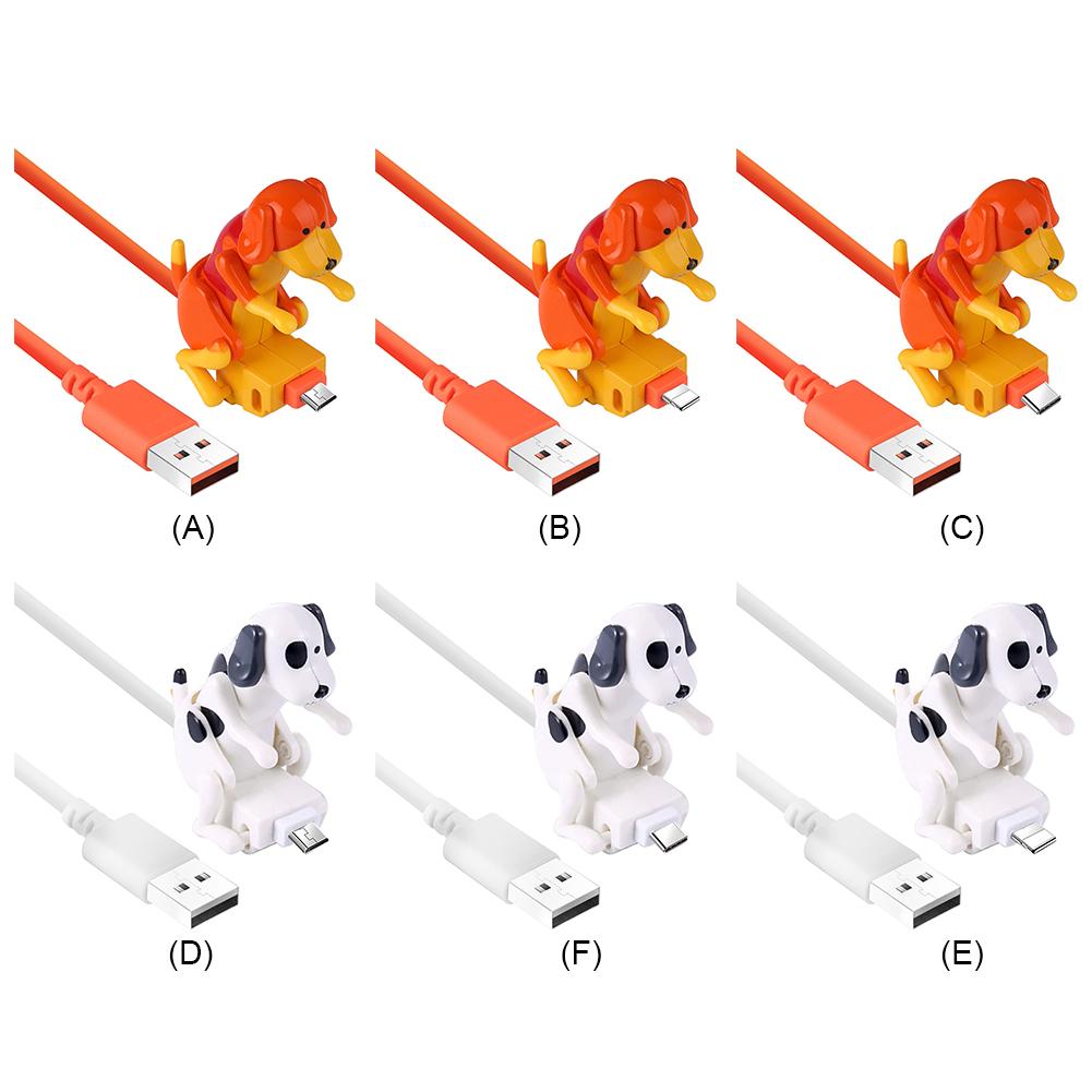 Funny Humping Dog Fast Charger Micro USB/IOS/Type-C Charging Cable for Apple Android Phone Charger Data Line Decompression Toys