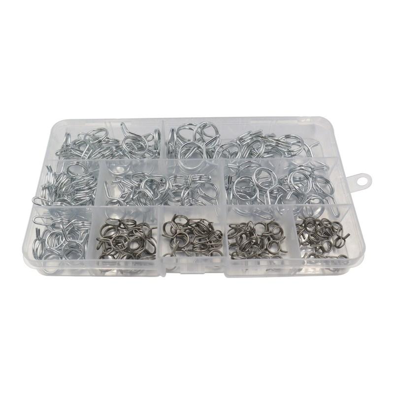 70/150Pcs Hose Clamp Fastener Stainless Steel Spring Clip Fuel Line Hose Water Pipe Air Tube Car Plumbing Tools