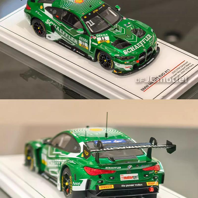 TSM 1/43 Scale BMW M4 GT3 EVO 2025 DTM Zandvoort Round No.11 Racing Diecast Car Model Simulation Collection Cars for Boy Gift