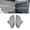 2Pc Gray Interior Front Door Armrest Panel Leather Cover For Dodge Charger 11-19