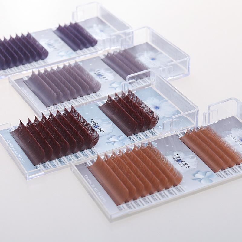MAYEAGIN Iridescent Misty Brown Eyelash Extensions