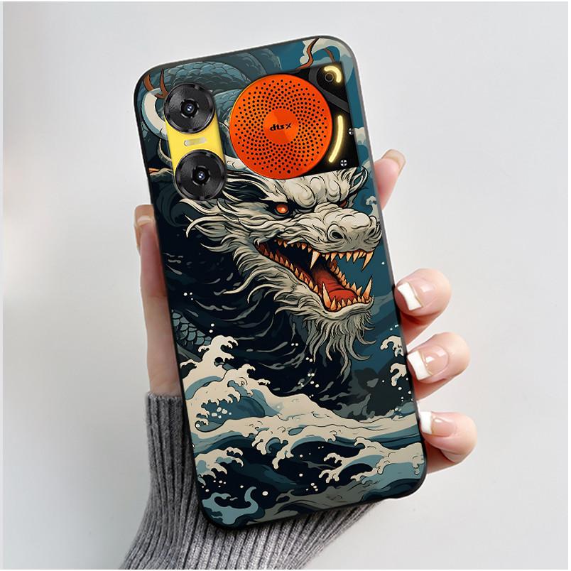 Case For ZTE Nubia Music 2 Z2460 Z2353 Music2 Phone Case Cute Rabbit Black Cover For ZTE Nubia Music Soft TPU Silicone Casing