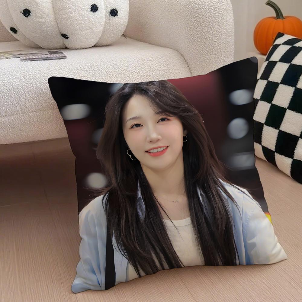 singer sweet JJung Eun Ji Cushion Cover Throw Pillow Cover Hidden Button Durable Polyester Chair Cushion