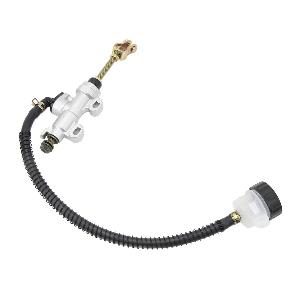 Motorcycle Rear Brake Pump Universal Rear Brake Master Cylinder with Reservoir for ATV Quad Dirt Bike