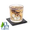 12pcs Stone Coasters Black Square Slate Drink Coasters for Cups Bar Mugs Glasses Kitchen Cup Mat Insulation Cup Mug Rock Coaster