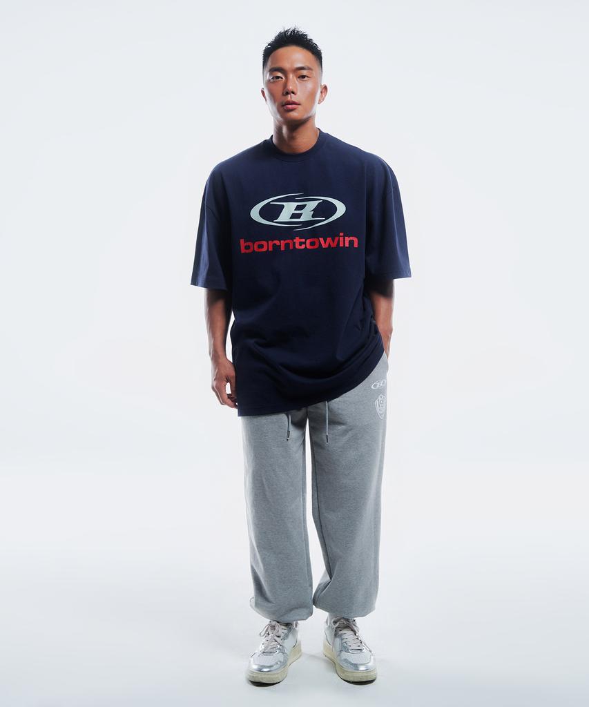 BORN TO WIN Symbol B Logo T-Shirts [Navy]