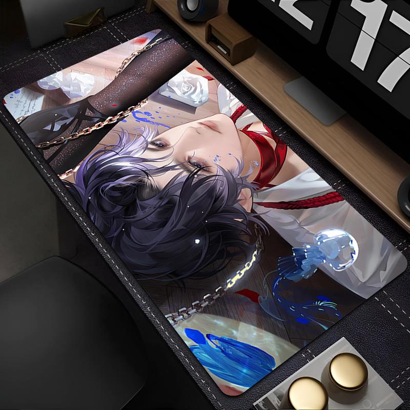 Mouse Pad PC Gaming Accessories Keyboard Pad Love And Deepspace Anime Desk Mouse Mat Laptop Cool Rafayel Mousepad For Girl Gift