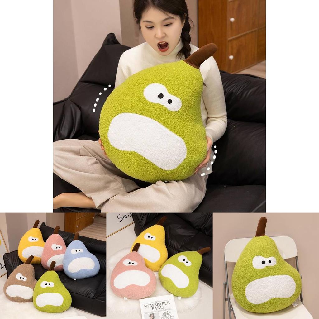 Adorable Large Duck Pear Plush Pillow Soft Stuffed Toy For Cozy Dorm Room Decor