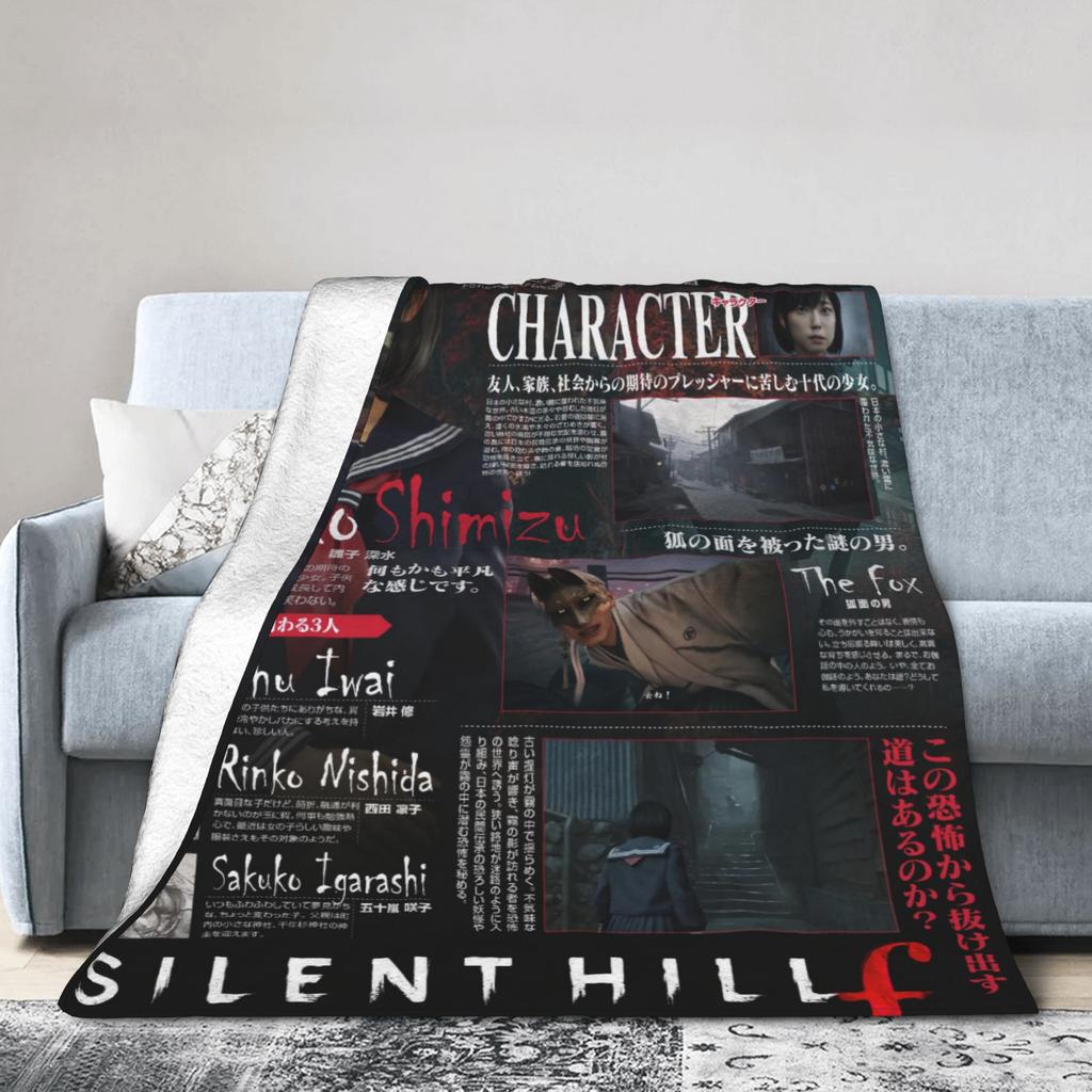 Silent Hill f Game Poster Blankets Quality Super Warm Throw Blanket Autumn Kids Home Decor Fashion Bedspread