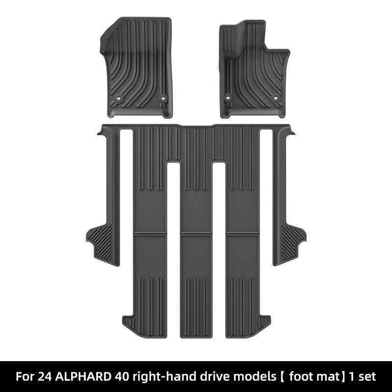 Alphard 40 Series TPE Floor & Trunk Mats: Wear-Resistant, Anti-Slip 2024 Alphard 40 Series