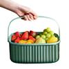 2-in-1 Kitchen Washing Basket For Fruit Vegetable PP Large Sieve Bowl Sets