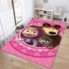 Russian animation Masha and the Bear Fairy Tale Cartoon Carpet Soft Home Living Room Bedroom Door Mat Outdoor Picnic Ground Mat rug T4