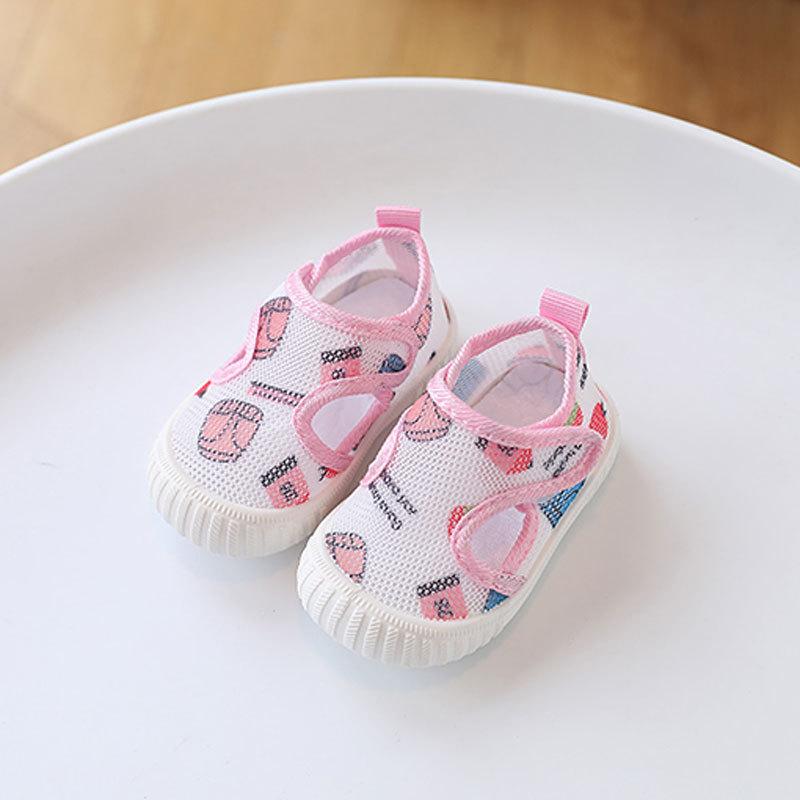 Baby Shoes Summer Mesh Soft Sole For Toddler Growth Cute Cartoon Design For Newborns And Kids