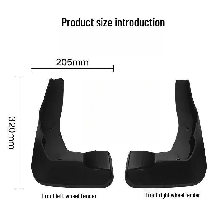 Leather Exterior Mud Flaps for 2009-2021 Toyota Alphard/Previa