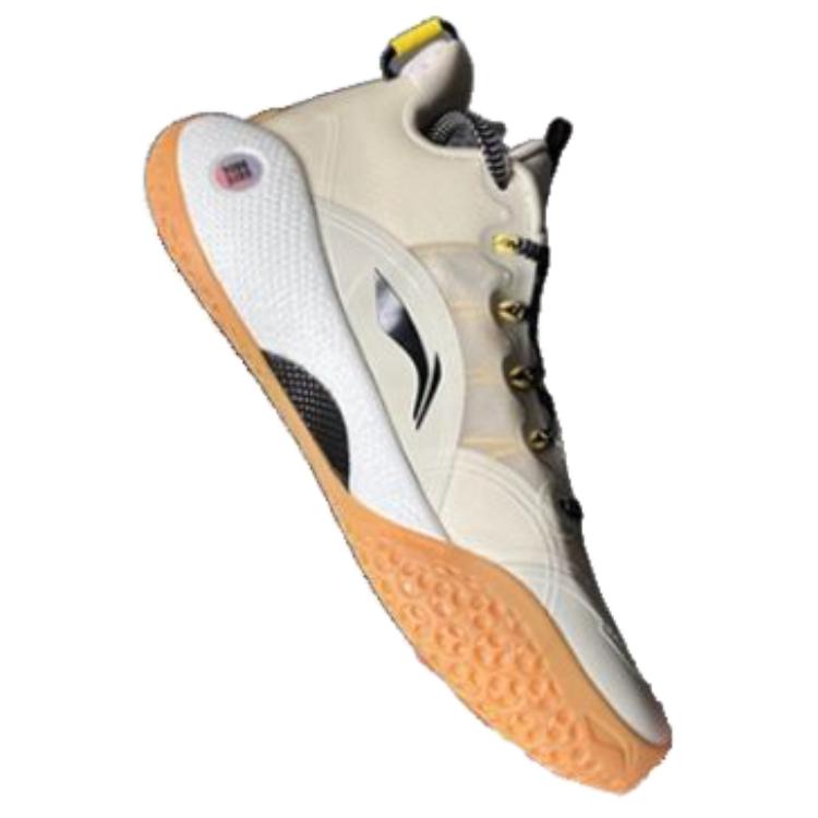 Li Ning Yu Shuai 14 Low Comfortable Versatile Shock Absorption Non-Slip Wear-Resistant Basketball Shoes Men sneaker Beige ABAR123-41