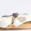 Heart Shape Copper Ladies Bracelet With Rhinestones For Daily Wear And Giftgiving