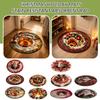 Round Christmas Doormat 60 Cm Absorbent Easy Clean Holiday for Indoor Outdoor Entrance Living Room