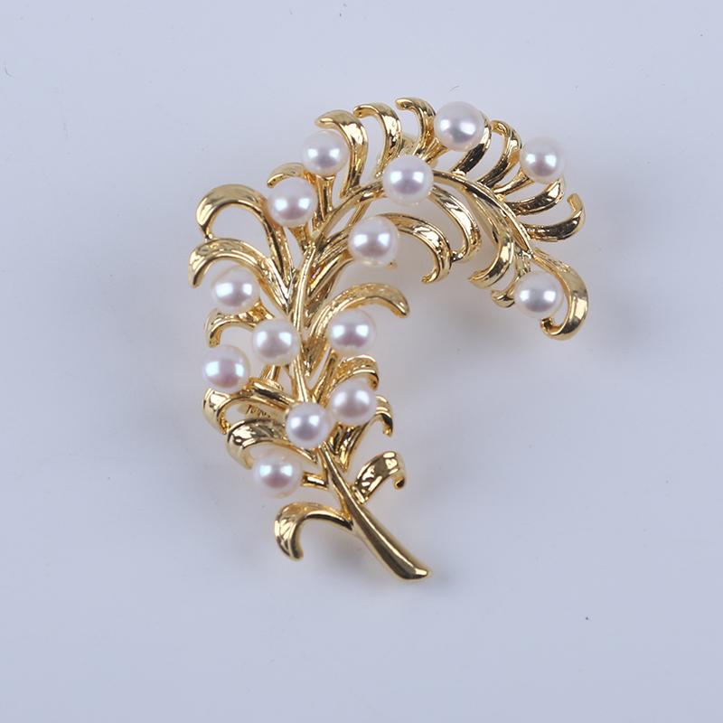 Luxury Atmospheric Freshwater Pearl Brooch Corsage Simple Pin Sweater Women's Coat Accessories Fashion Jewelry Brooches