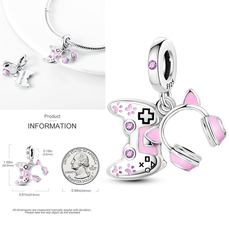 Elk Dinosaur Luminous Firefly Dangle Charm Flower Beads Sale Copper Fit Bangle Bracelet Diy Jewelry Charms